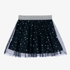 Girls Blue & Silver Tulle Skirt