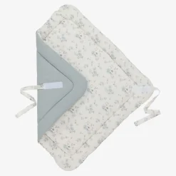 Girls Blue Cotton Floral Nest