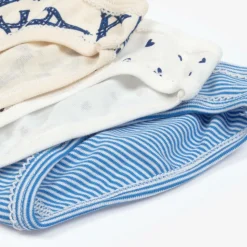 Girls Blue Cotton Knickers (3 Pack)