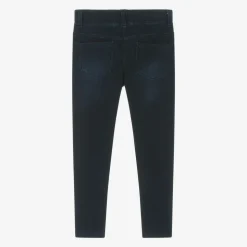 Girls Blue Jersey Jeggings