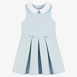 Girls Blue Milano Cotton Jersey Dress