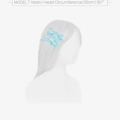 Girls Blue Satin Bow Hair Clips (3 Pack)