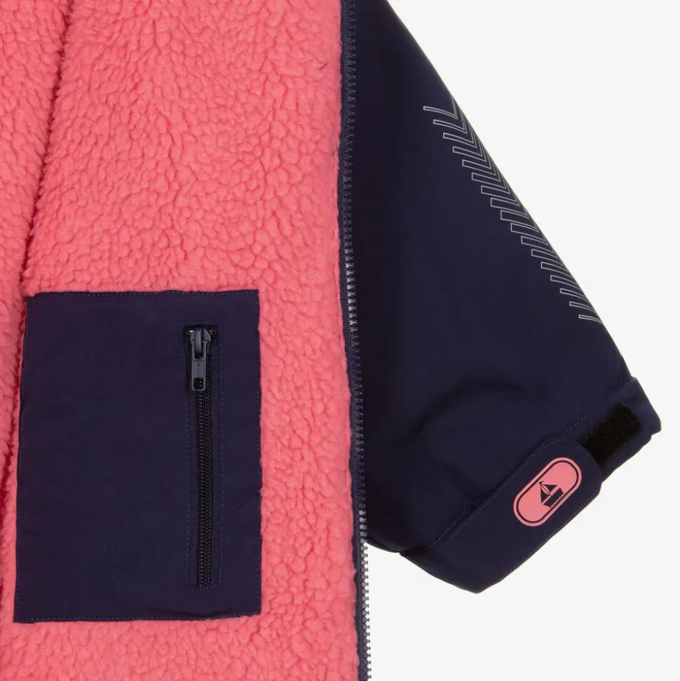 Girls Blue Water-Repellent Changing Coat