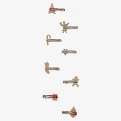 Girls Festive Hair Clips (8 Pack)