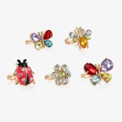 Girls Garden Get-Together Rings (5 Pack)