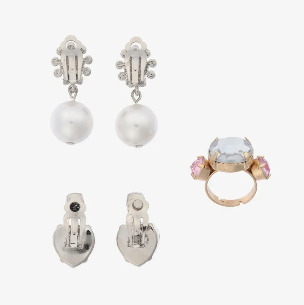 Girls Garden Party Earring & Ring Set