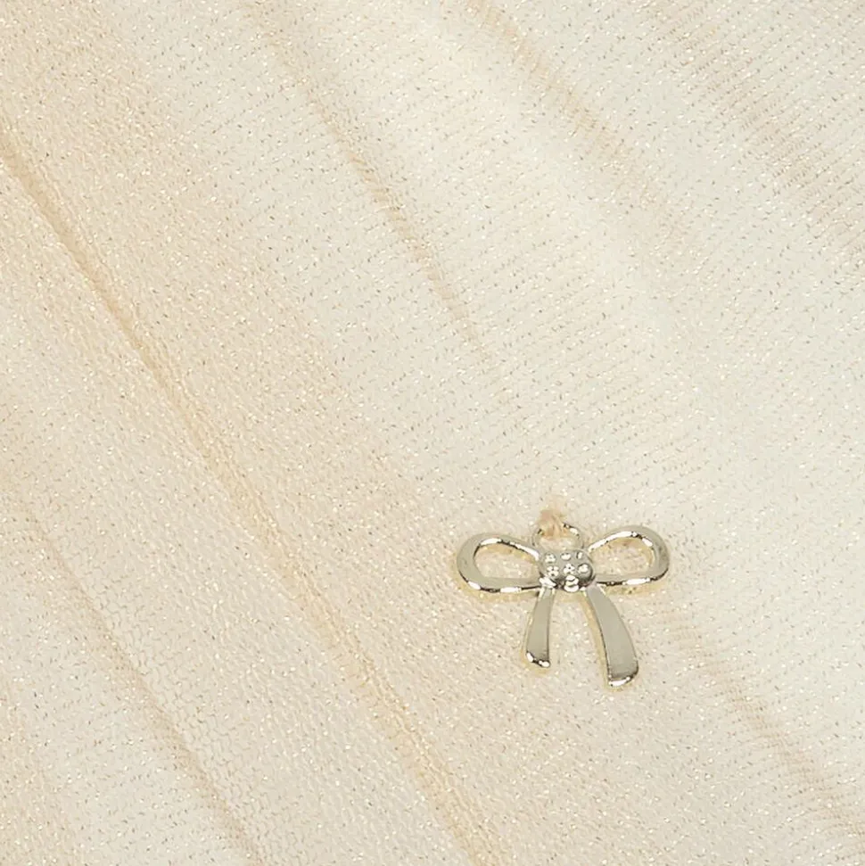 Girls Gold Cotton Skirt Set