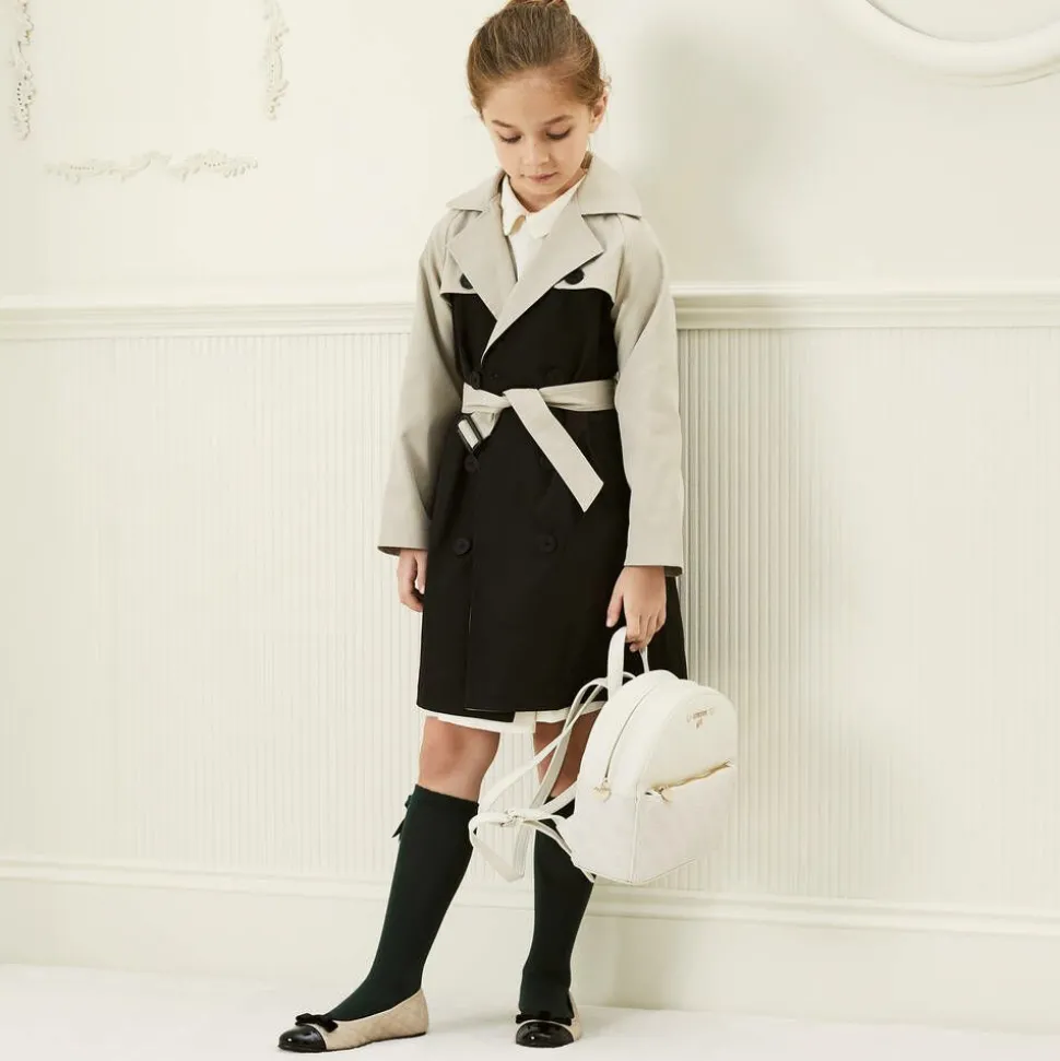 Girls Green Cotton Knee Length Socks