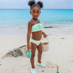 Girls Green Unicorn Aqua Shoes