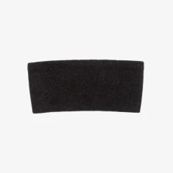 Girls Grey Knitted Bow Headband