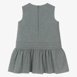 Girls Grey Sleeveless Dress