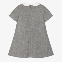 Girls Grey Wool Dress