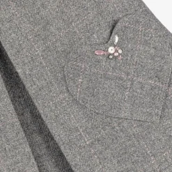 Girls Grey Wool Dress