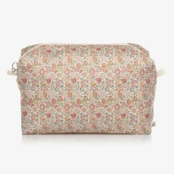 Girls Ivory & Pink Floral Wash Bag (23cm)