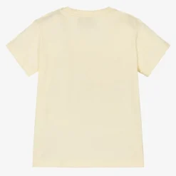 Girls Ivory Apple & Slogan T-Shirt