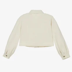 Girls Ivory Corduroy Shirt