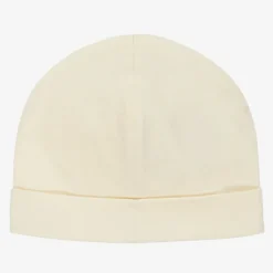 Girls Ivory Cotton Baby Hat