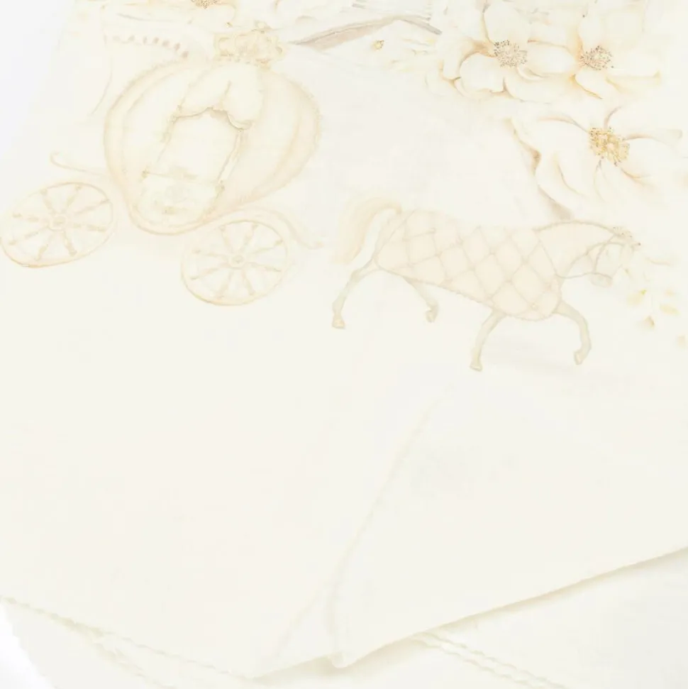 Girls Ivory Cotton Princess Muslins (2 Pack)