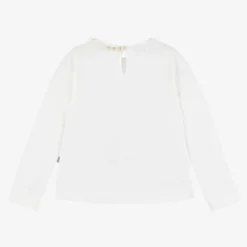 Girls Ivory Cotton Top