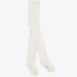 Girls Ivory Microfibre Tights