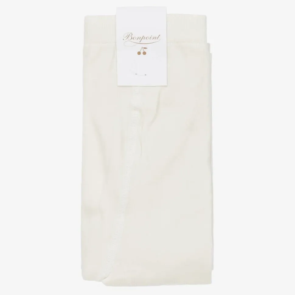 Girls Ivory Microfibre Tights