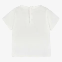 Girls Ivory Organic Cotton T-Shirt