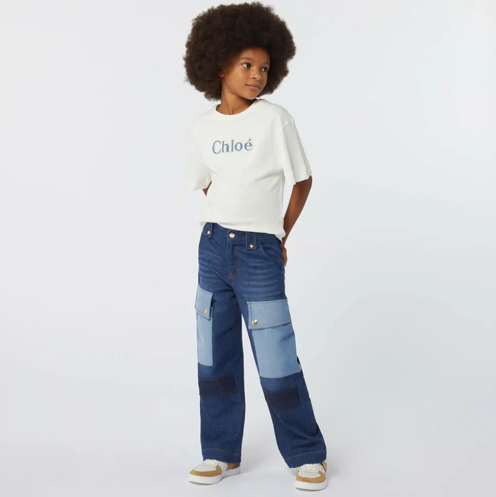 Girls Ivory Organic Cotton T-Shirt