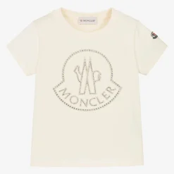 Girls Ivory Rhinestone T-Shirt