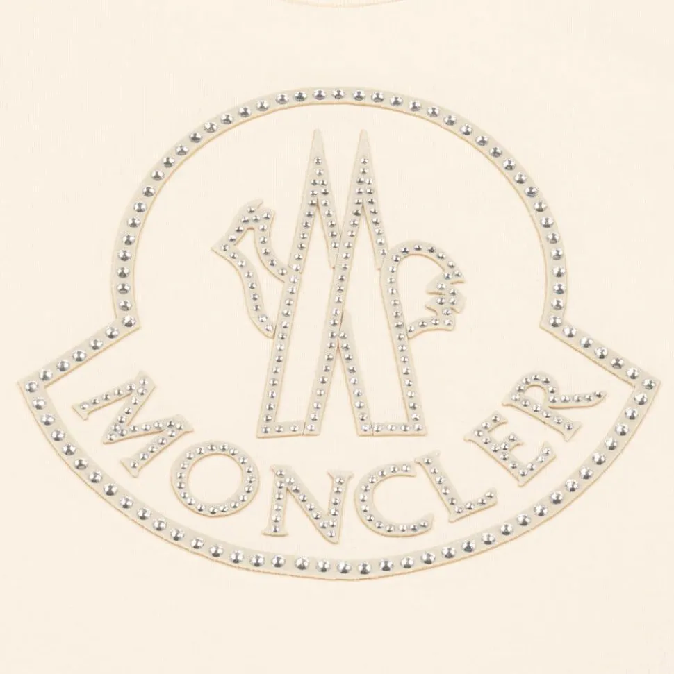 Girls Ivory Rhinestone T-Shirt