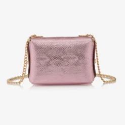 Girls Metallic Pink Shoulder Bag (14cm)