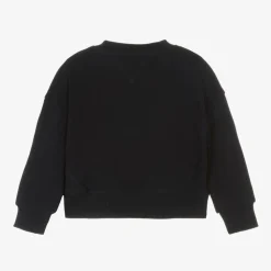 Girls Navy Blue Cotton Sweatshirt