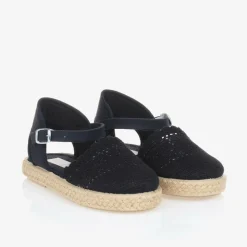 Girls Navy Blue Espadrilles