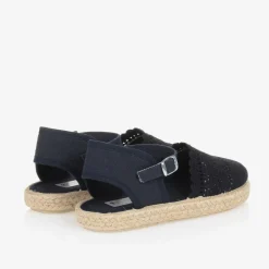 Girls Navy Blue Espadrilles