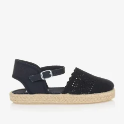 Girls Navy Blue Espadrilles