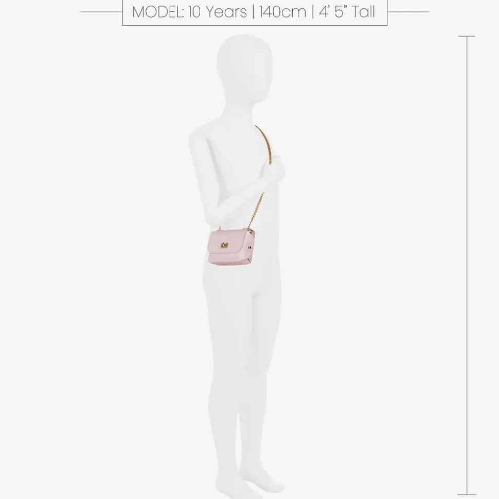 Girls Pale Pink Shoulder Bag (14cm)