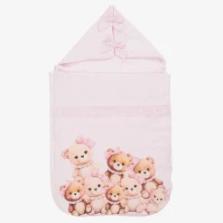 Girls Pink Bear Cotton Nest (75cm)
