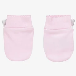 Girls Pink Beary Best Friends Scratch Mittens