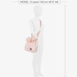 Girls Pink Canvas Flag Lunch Bag (23cm)