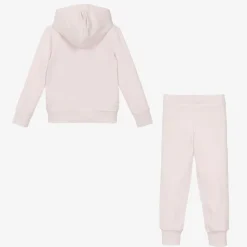 Girls Pink Cotton Ballet Shoes Tracksuit