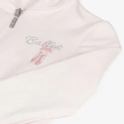 Girls Pink Cotton Ballet Shoes Tracksuit