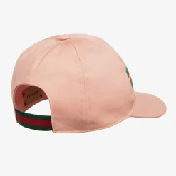Girls Pink Cotton Cap