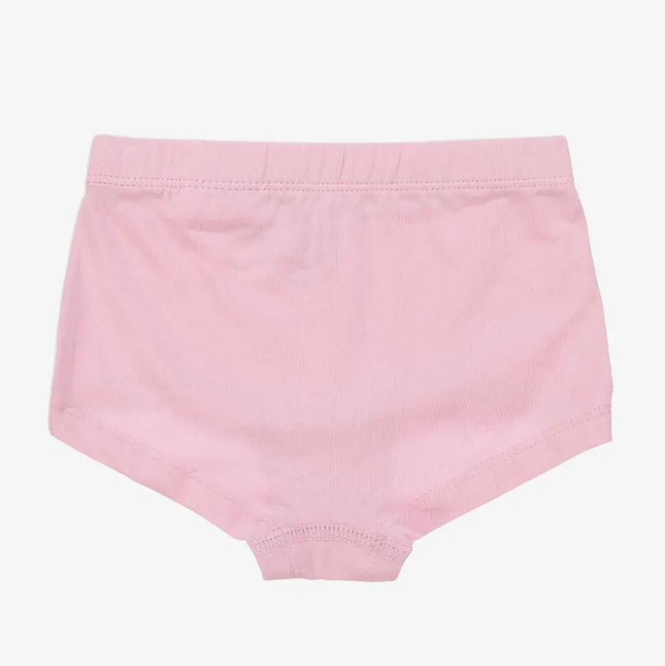 Girls Pink Cotton Knickers (3 Pack)