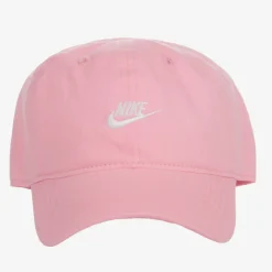 Girls Pink Cotton Logo Cap