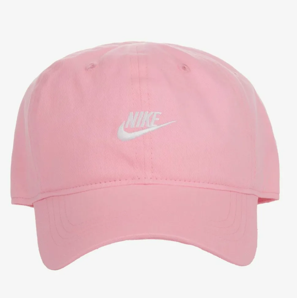Girls Pink Cotton Logo Cap