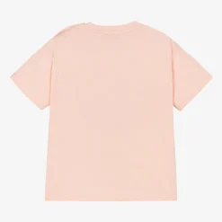 Girls Pink Cotton T-Shirt