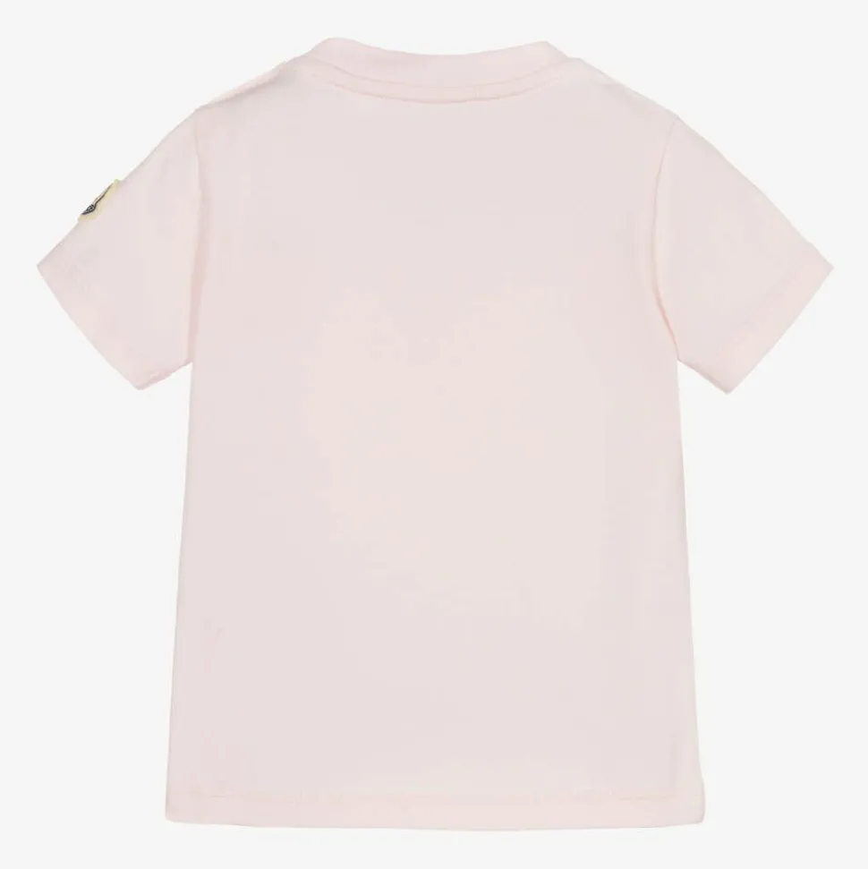 Girls Pink Cotton T-Shirt
