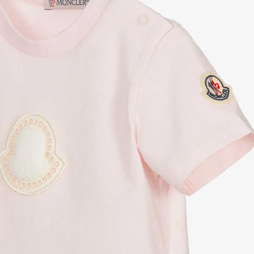 Girls Pink Cotton T-Shirt