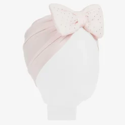 Girls Pink Cotton Turban