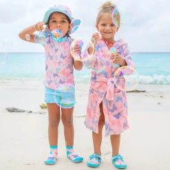 Girls Pink Fleece Dressing Gown