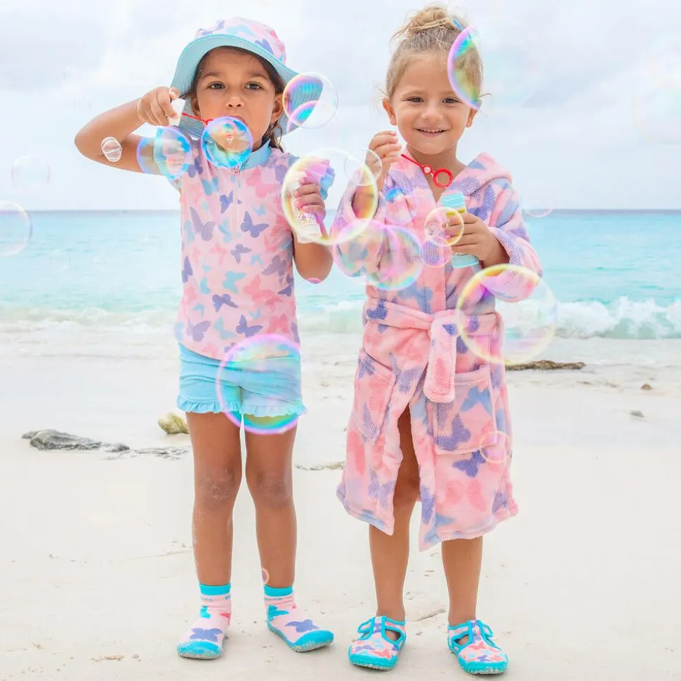 Girls Pink Fleece Dressing Gown